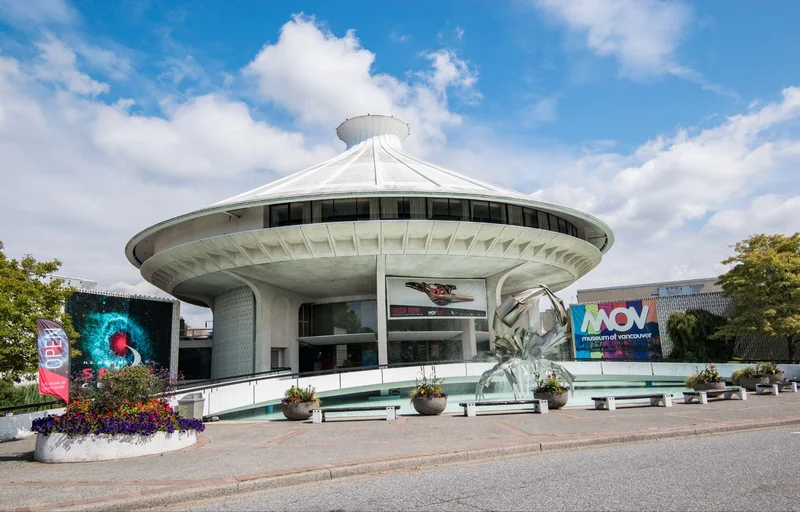 Exterior of the H.R. MacMillan Space Centre, the Dome’s venue.