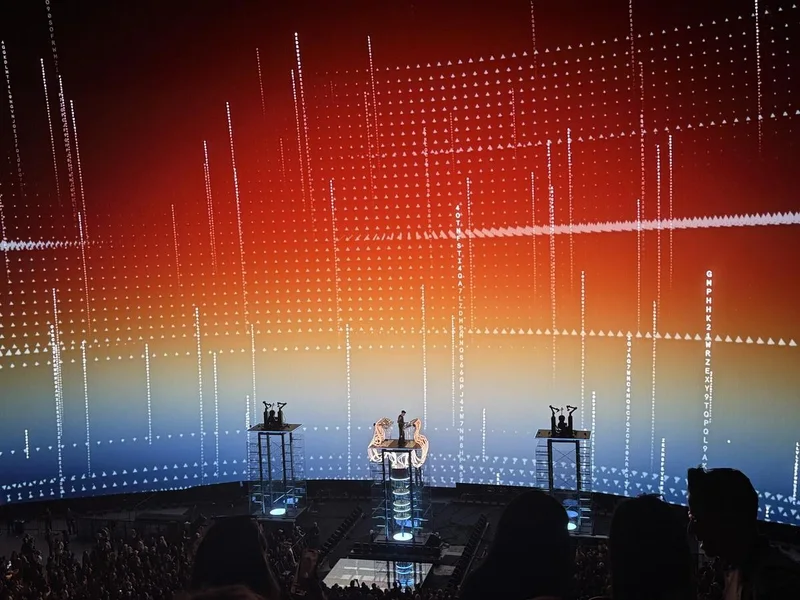 Audience photograph of Anyma’s End of Genesys at Sphere.