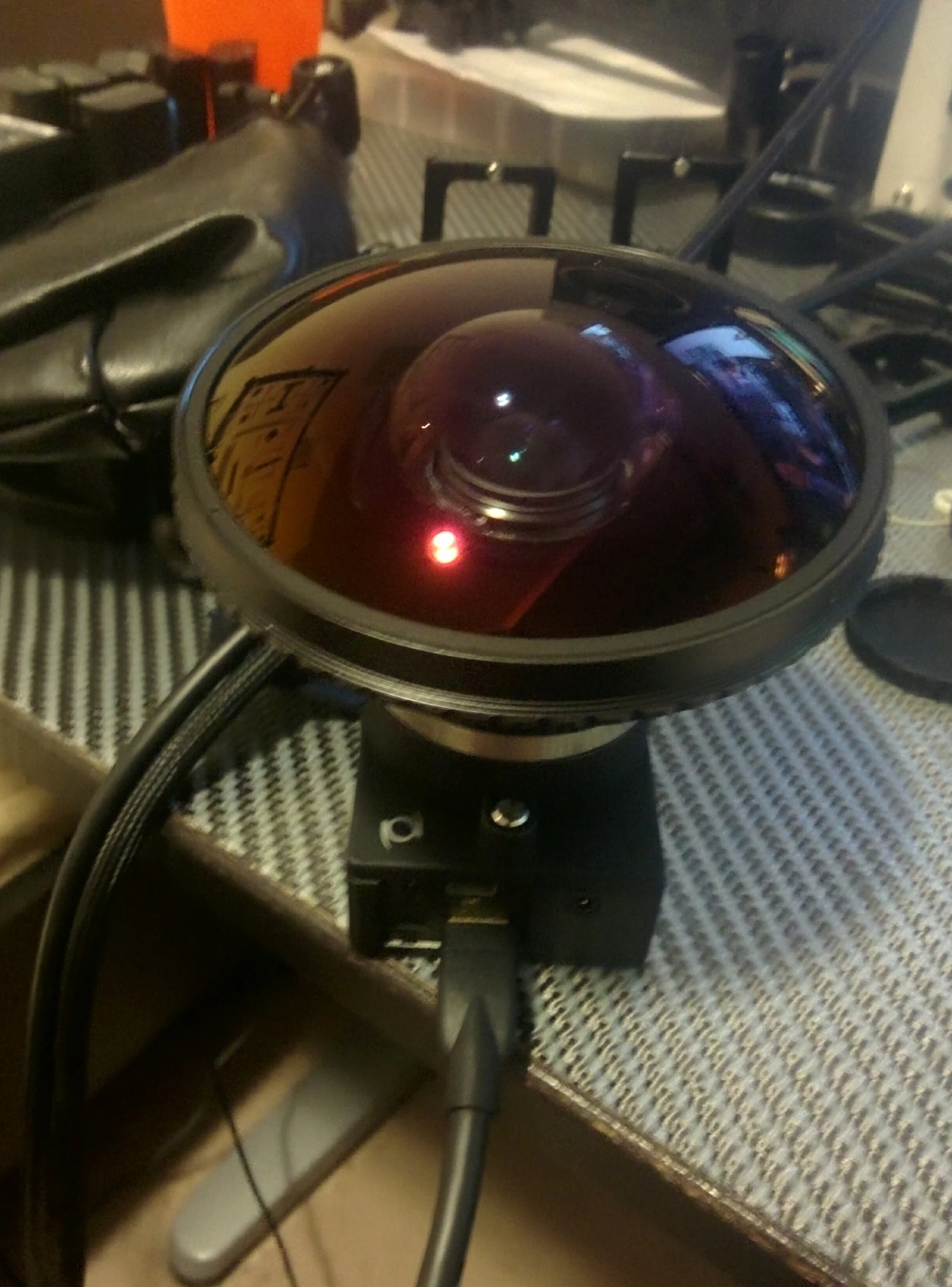 Custom fisheye optical assembly
